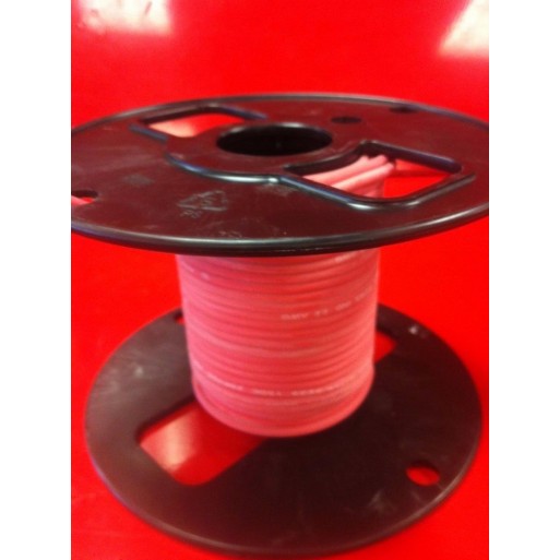 UL3257 25kV DC 18AWG 16/30 Stranded Nickel-Plated Copper Red Oxide Silicone Ignition Wire, 50' Ft.